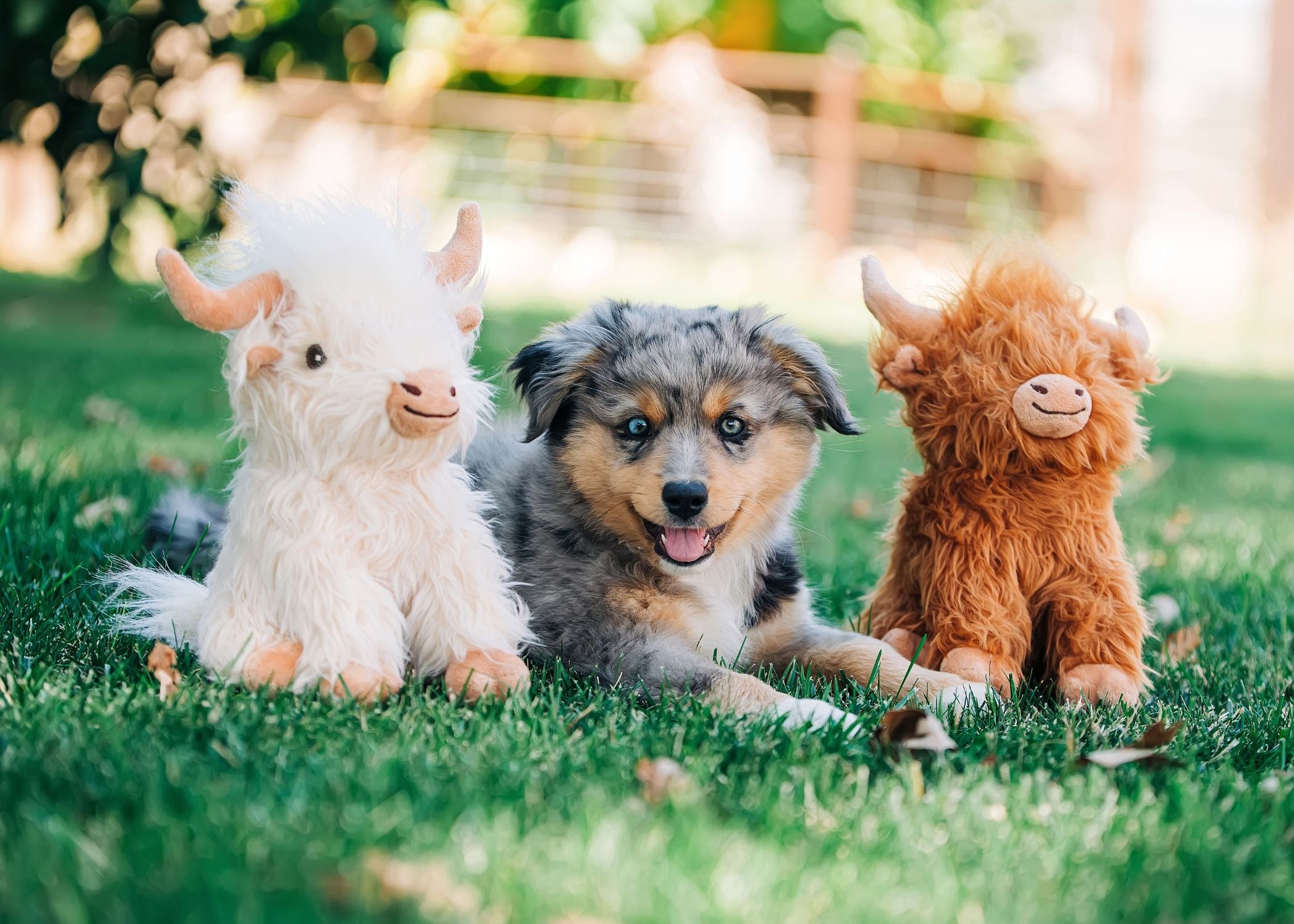 Multipet 8‑in. Highland Cow Dog Toy