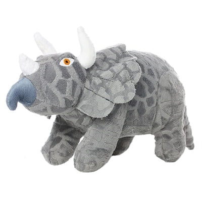 Mighty Dinosaur Triceratops Dog Toy – Durable Plush for Playtime
